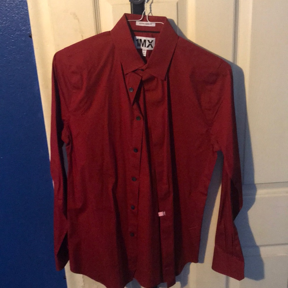 Red dress shirt